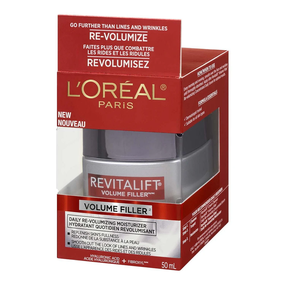 L'Oreal Paris Revitalift Volume Filler Anti-Aging Cream Day Moisturizer, with Hyaluronic Acid, 50 mL