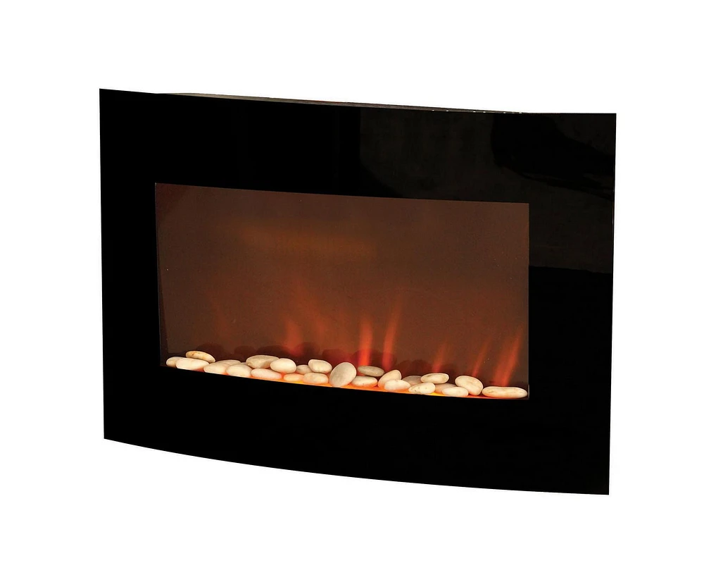 DÉCOR FLAME 32" ELECTRIC WALL MOUNTED FIREPLACE