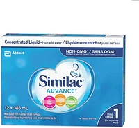 Similac Advance Étape 1 Préparation en liquide concentré, 12 x 385 mL 12 x 385 ml