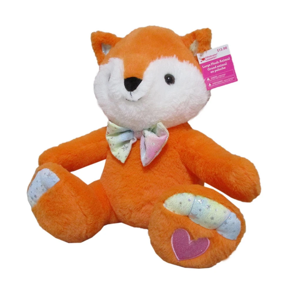 WAY TO CELEBRATE LARGE FOX PLUSH 14INCH