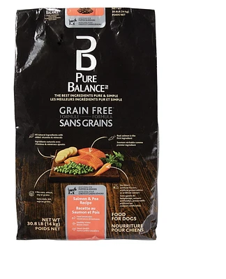 Pure Balance Salmon & Pea Recipe Grain Free Dry Dog Food, 14 Kg