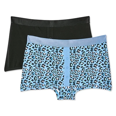 No Boundaries Women's Shortie 2-Pack