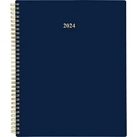 Cambridge  Large Dark Blue 18M Weekly/Monthly 2024 Planner, Weekly/Monthly Planner