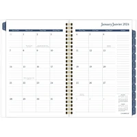 Cambridge Small Pastel Lines 2024 Cyo Weekly/Monthly Planner, Weekly/Monthly Planner