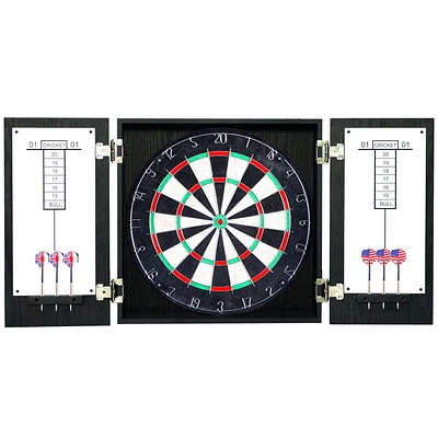 Winchester Dartboard & Cabinet Set - Black