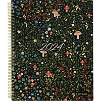 Mead Large Garden Party Dark 2024 Weekly/Monthly Planner, Planner