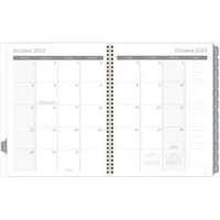 Mead Large Garden Party Dark 2024 Weekly/Monthly Planner, Planner