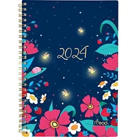 Mead Small Garden Fiirefly 2024 Weekly/Monthly Planner, Planner