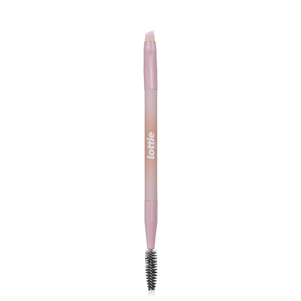 Lottie London - Double ended Brow Brush - LE020 - 100% Vegan, Brow Brush