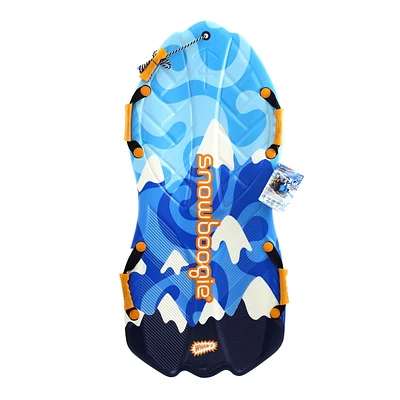 Wham-o® Snow Boogie® 50 inch, 2 person 3D molded snow sled (Orange/Blue)