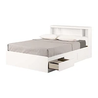 Storage Bed and Bookcase Headboard Set from the collection Fusion South Shore