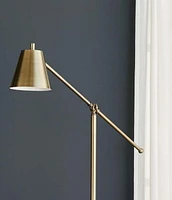 FLOOR LAMP<br>ANTIQUE BRASS FINISH