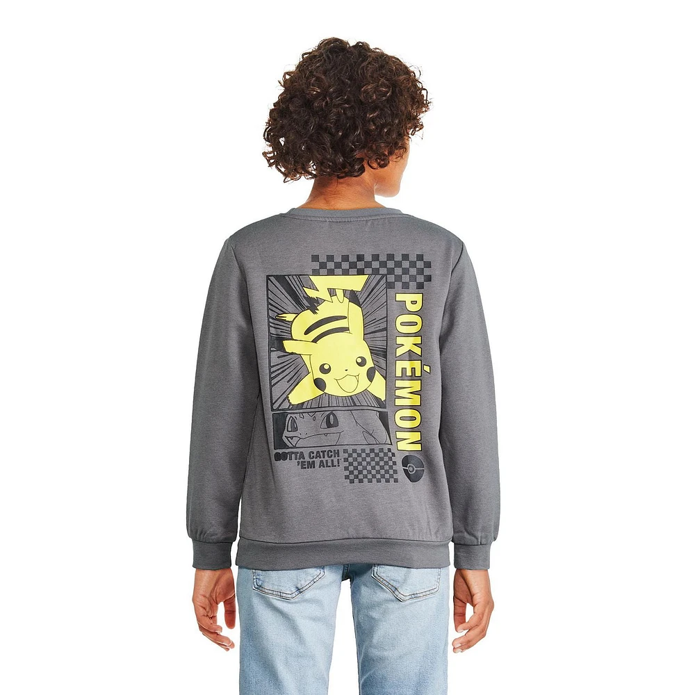 Pokemon Boys' Pikachu Long Sleeve Popover