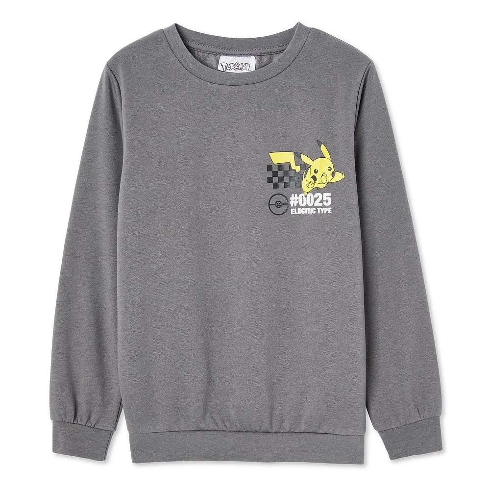 Pokemon Boys' Pikachu Long Sleeve Popover