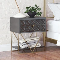 CosmoLiving Blair Accent Table, White