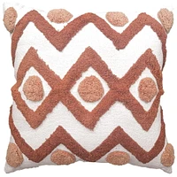 hometrends Monte Diamonds Decorative Cushion, 18" x 18", modern