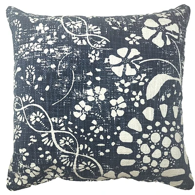 hometrends Coussin Décoratif Bleu Vintage 18"x18"