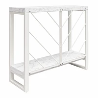 CosmoLiving Brielle Console Table, Marble