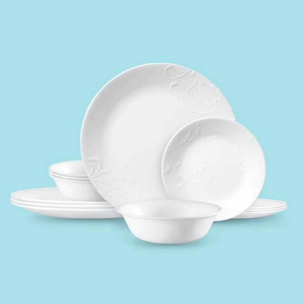 Corelle® Ensemble de 12 pièces Madeline en relief Corelle® Ensemble Madeline 12 pièces