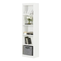 South Shore, Smart Basics collection, 5-Shelf Narrow Bookcase