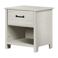 South Shore Ulysses 1-Drawer Nightstand Winter Oak