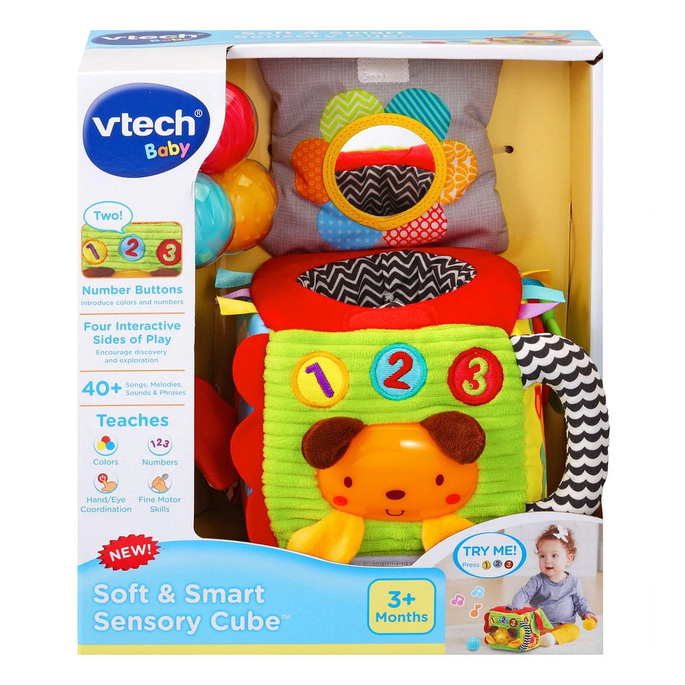 VTech Soft & Smart Sensory Cube™ - French Version, 3 to 24 months