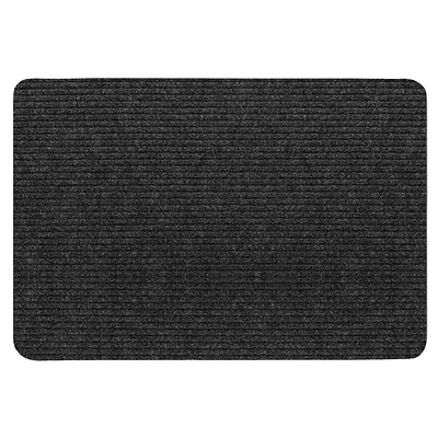 3' x 4' Concord Charcoal Needlepunch Runner Mat, 3-ft x 4-ft Concord Runner Mat