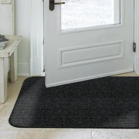 3' x 4' Concord Charcoal Needlepunch Runner Mat, 3-ft x 4-ft Concord Runner Mat