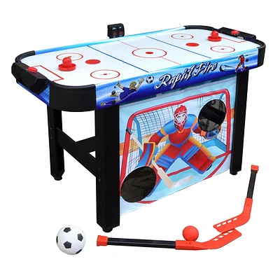 Table d’air hockey multi jeux 3-en-1 Rapid Fire de Hathaway de 1,07 m (42 po)