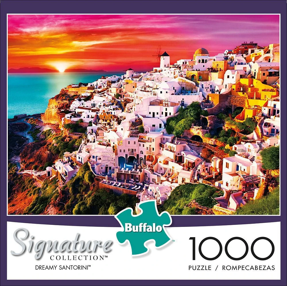 Buffalo Games Signature Collection Dreamy Santorini 1000 Piece Jigsaw Puzzle