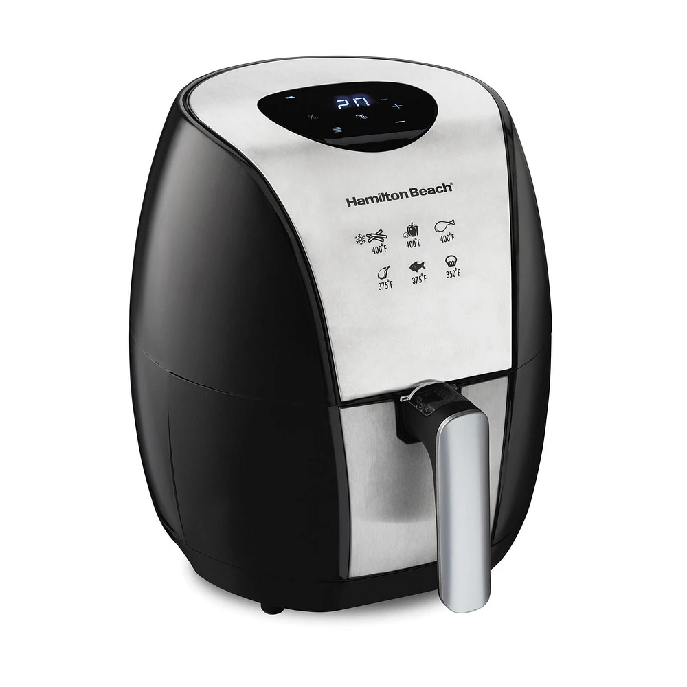 Hamilton Beach 35065C Digital Air Fryer with Nonstick Basket, 3.2 Quart