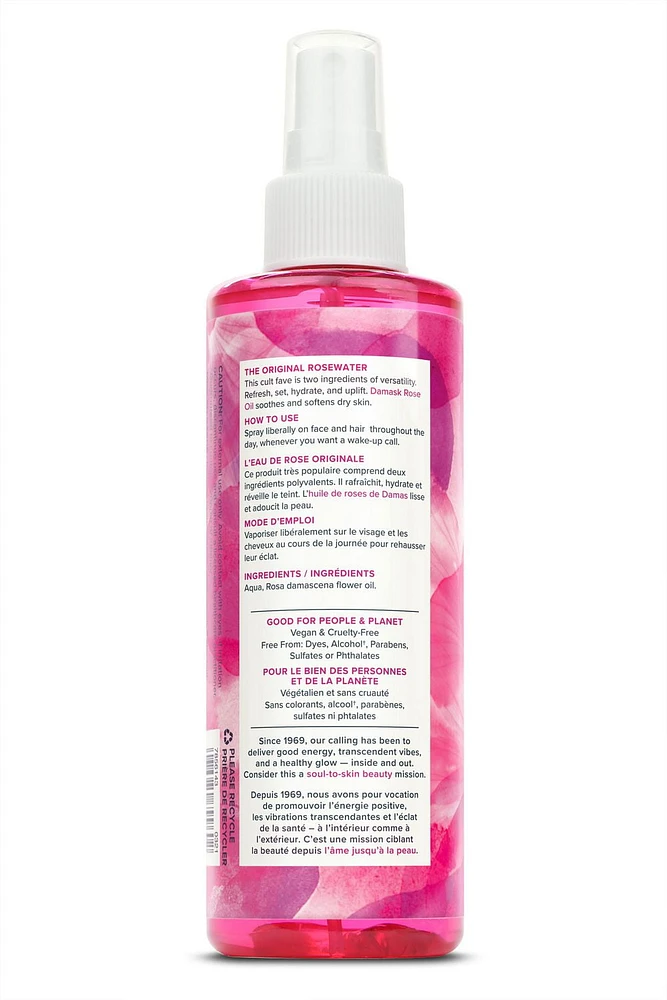 Brume visage rafraîchis eau de rose