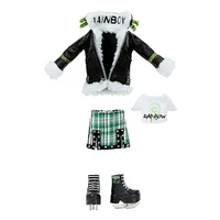 Rainbow High Winter Break Jade Hunter – Green Winter Break Fashion Doll and Playset with 2 complete doll outfits, Snowboard and Winter Doll Accessories, Great Gift for Kids 6-12 Years Old