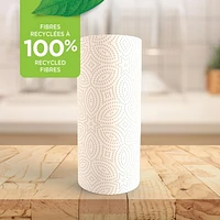 Great Value ECO Essuie-tout, 6 rouleaux géants, 105 feuilles 105 feuilles, format adaptable