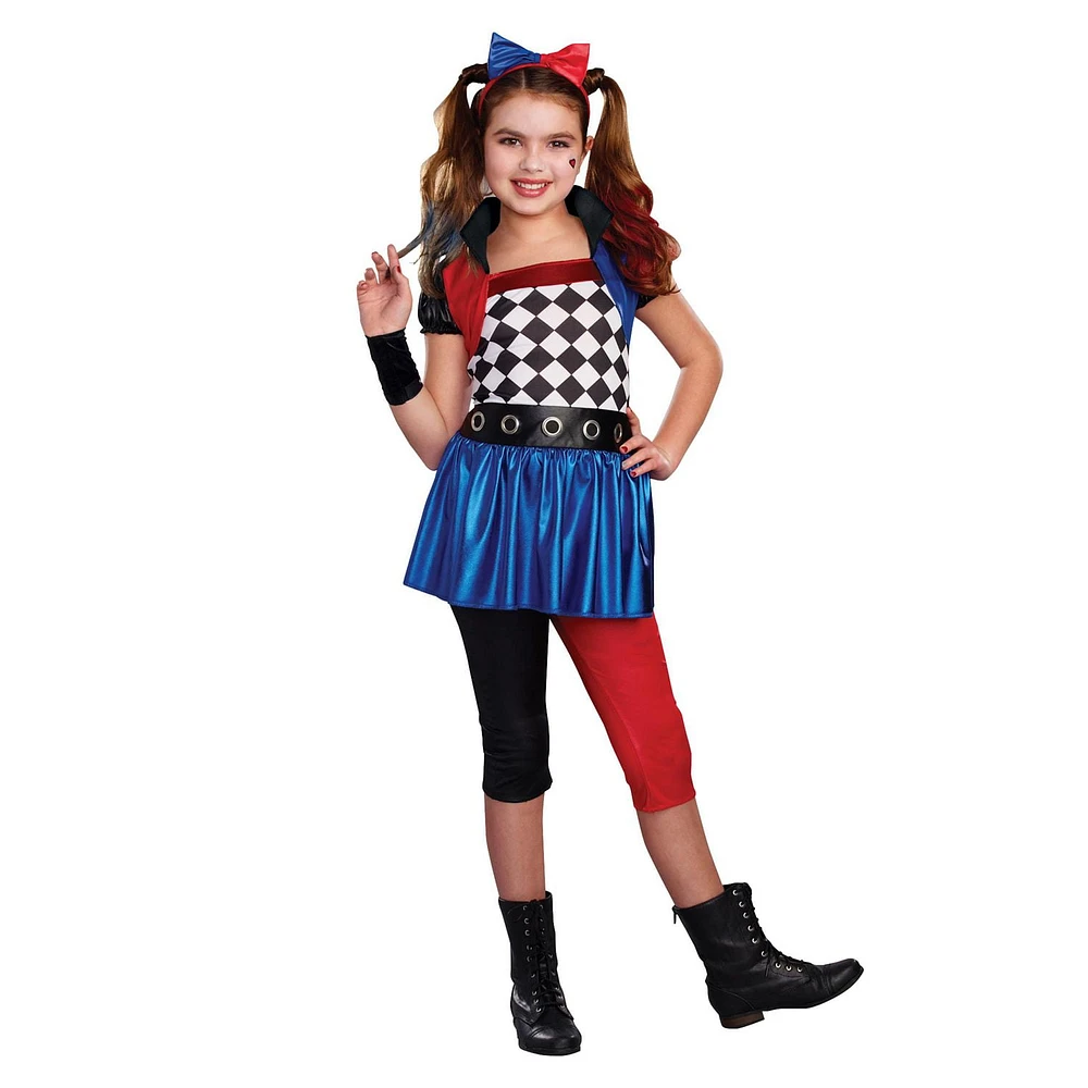 Girls Lil' Harlequin Small Halloween Costume