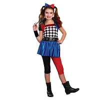 Girls Lil' Harlequin Small Halloween Costume