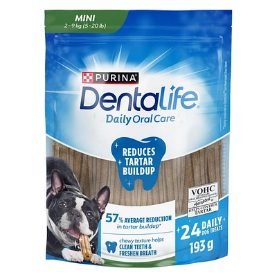 DentaLife Gâteries pour Chiens pour les Soins Buccodentaires Quotidiens pour Mini Races 193-485g