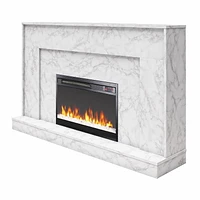 CosmoLiving Liberty Mantel Fireplace, Marbl