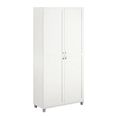 Systembuild Evolution Lory Framed 36" Utility Cabinet, White