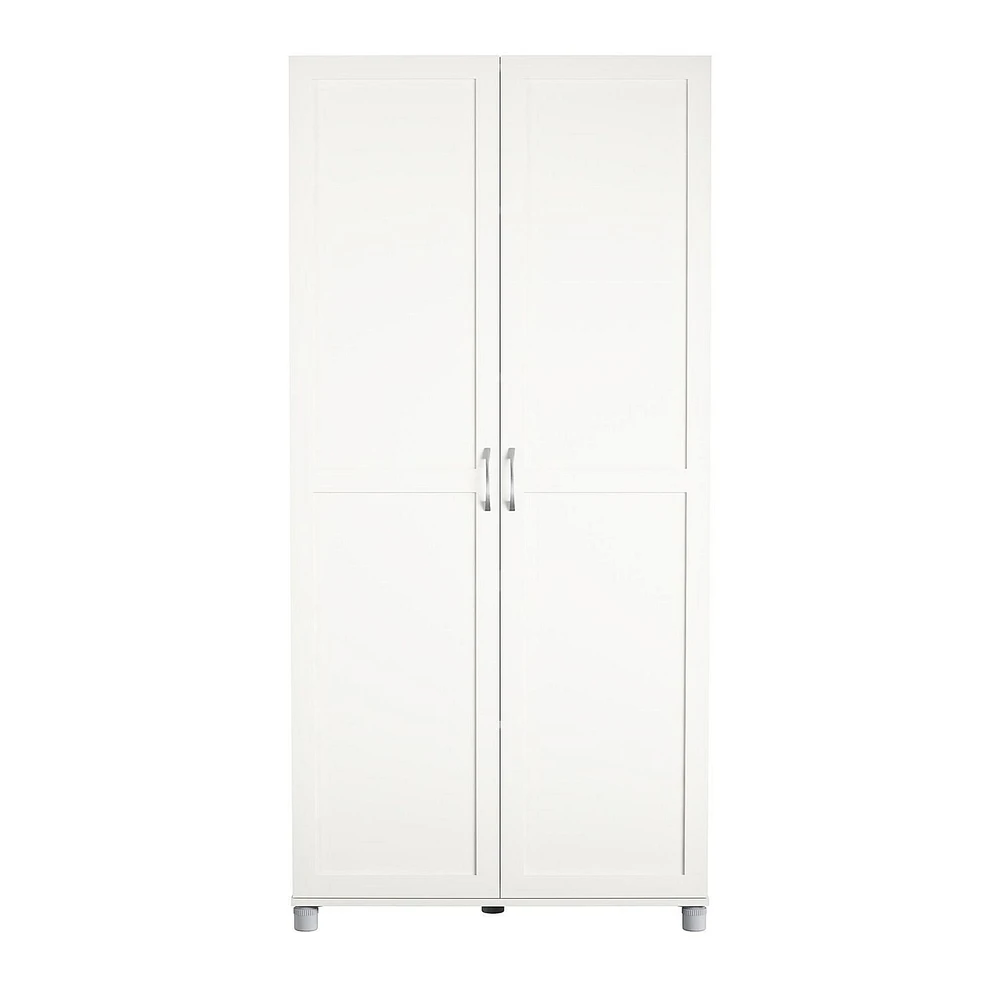 Systembuild Evolution Lory Framed 36" Utility Cabinet, White