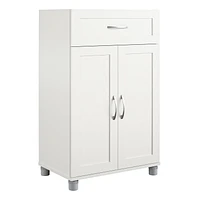 Systembuild Evolution Lory Framed 2 Door/1 Drawer Base Cabinet, White