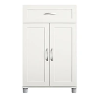 Systembuild Evolution Lory Framed 2 Door/1 Drawer Base Cabinet, White