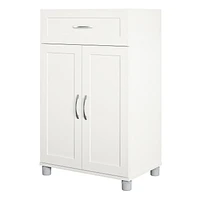 Systembuild Evolution Lory Framed 2 Door/1 Drawer Base Cabinet, White