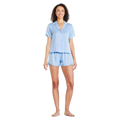 George Women's Satin Pajama 2-Piece Set
