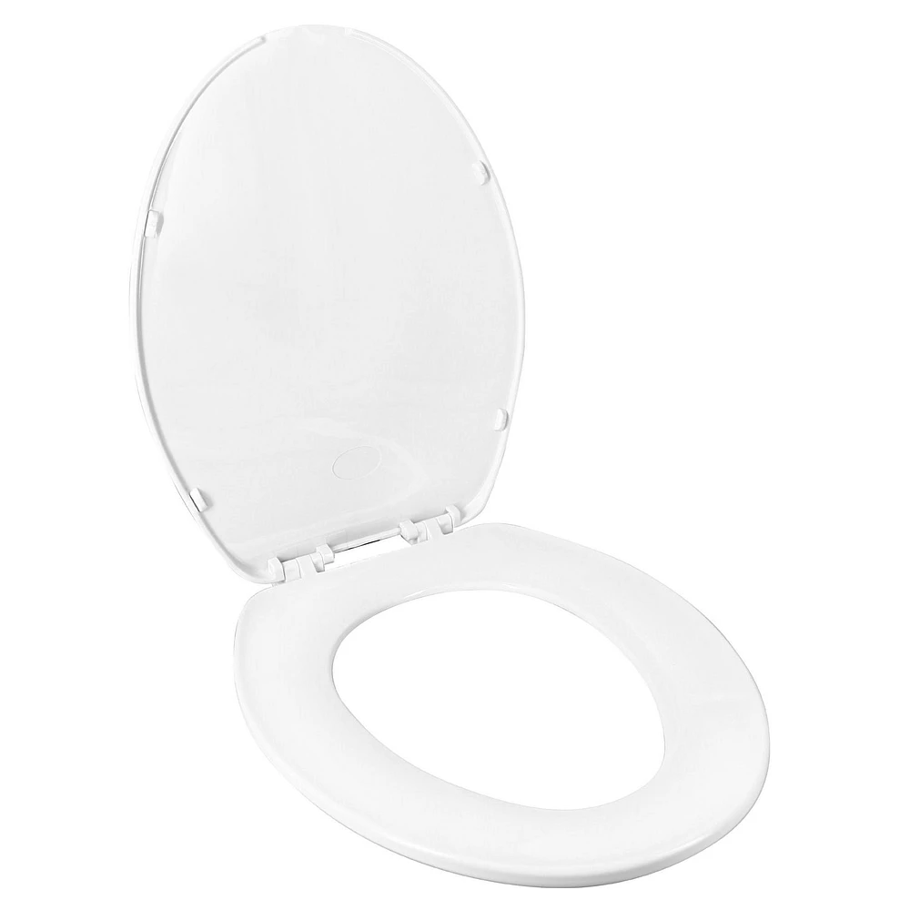 Clorox Antimicrobial Elongated Beveled Plastic Toilet Seat, Antimicrobial protection