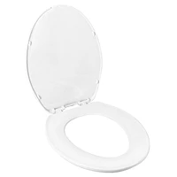 Clorox Antimicrobial Elongated Beveled Plastic Toilet Seat, Antimicrobial protection