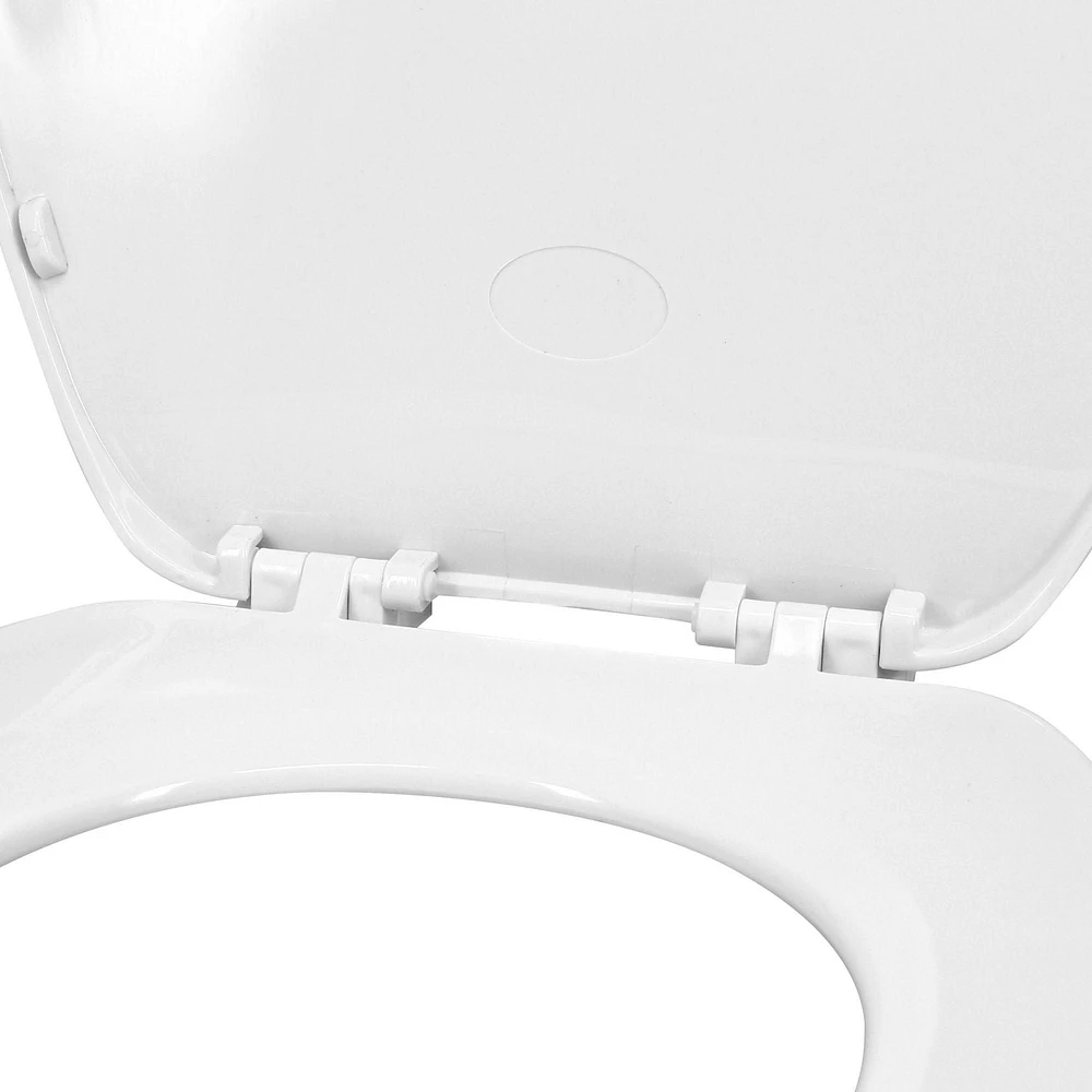 Clorox Antimicrobial Elongated Beveled Plastic Toilet Seat, Antimicrobial protection