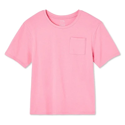 George Girls' Short Sleeve Pocket Tee, Sizes XS-XL