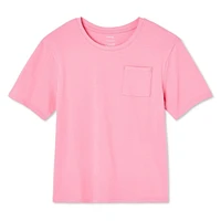 George Girls' Short Sleeve Pocket Tee, Sizes XS-XL