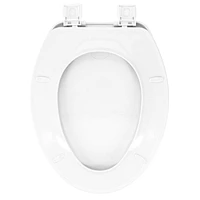 Clorox Antimicrobial Elongated Beveled Plastic Toilet Seat, Antimicrobial protection